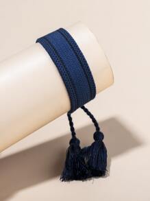 Bông tai vòng tối giản bằng thép không gỉ thời trang và phổ biến dành cho nam giới để làm quà tặng trang sức và cho vẻ ngoài sành điệu - Màu xanh hải quân - Xem 2