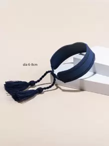 Bông tai vòng tối giản bằng thép không gỉ thời trang và phổ biến dành cho nam giới để làm quà tặng trang sức và cho vẻ ngoài sành điệu - Màu xanh hải quân - Xem 3