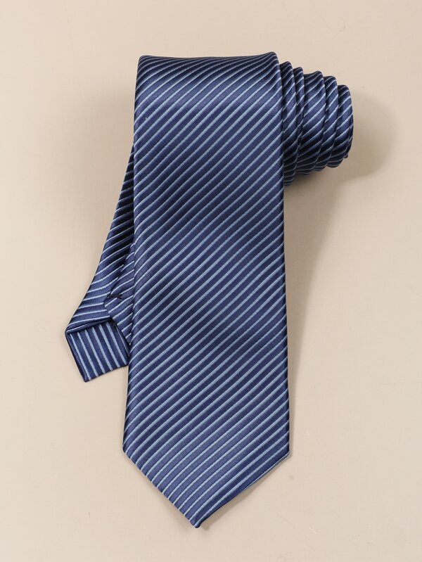 1pc Men Striped Tie Casual , Versatile, And Stylish Versatile For All Occasions