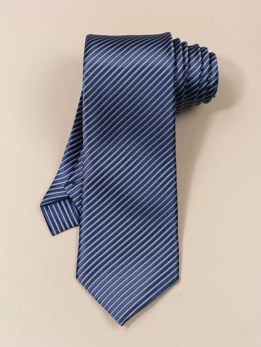 1pc Men Striped Tie Casual , Versatile, And Stylish Versatile For All Occasions - Multicolor - View 1
