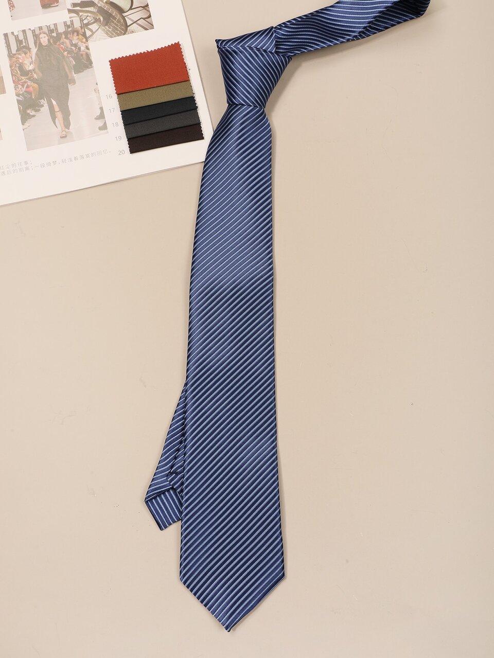1pc Men Striped Tie Casual , Versatile, And Stylish Versatile For All Occasions