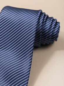 1pc Men Striped Tie Casual , Versatile, And Stylish Versatile For All Occasions - Multicolor - View 3