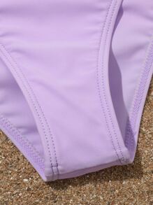 Tween Girl 3 件装随机蝴蝶抽绳比基尼套装夏季海滩