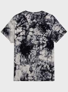 Manfinity Men Tie Dye Cartoon Graphic Tee - Multicolor - View 2