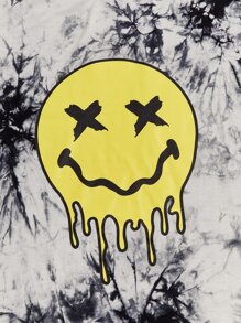 Manfinity Men Tie Dye Cartoon Graphic Tee - Multicolor - View 4