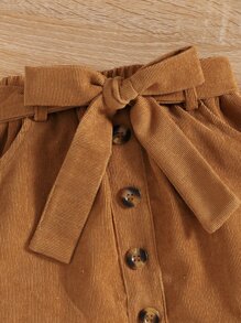 SHEIN 年輕女孩荷葉邊上衣和連身腰帶短裙