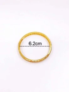 編織設計手鐲 - 金黃色 - 查看 3