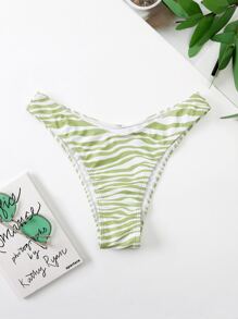 Zebra Stripe Bikini Bottom - Multicolor - View 5