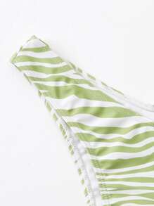 Zebra Stripe Bikini Bottom - Multicolor - View 3