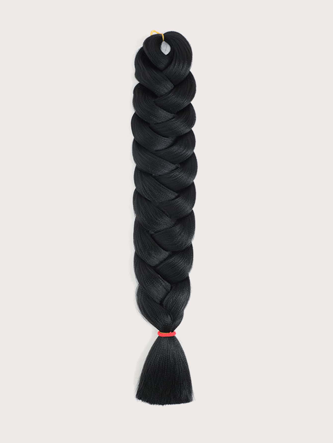 1pc Long Synthetic Hair Braid - Black - View 1