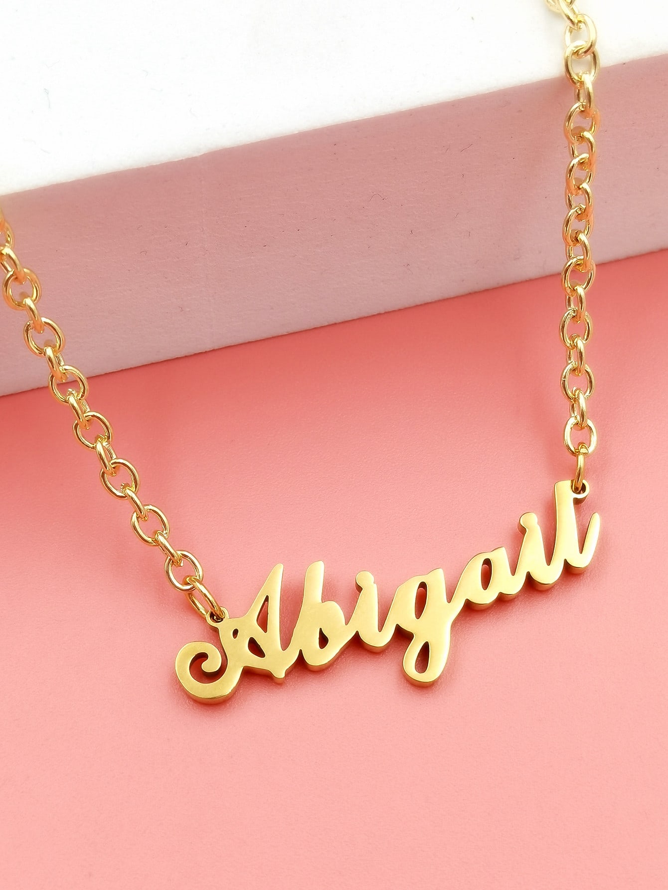 Name Letter Charm Necklace | SHEIN