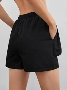 MOTF PREMIUM BUBBLE POCKET SHORTS - Black - View 2