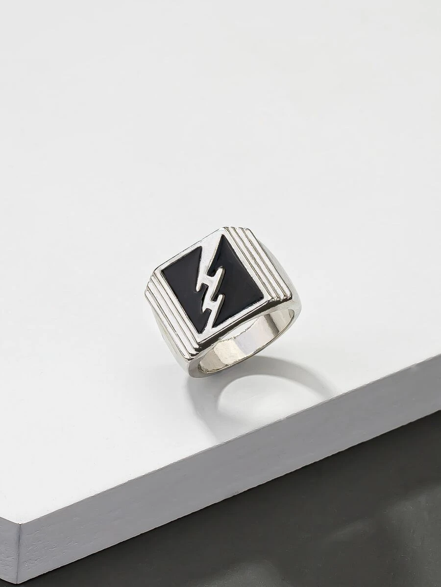Men Lightning Detail Ring | SHEIN USA