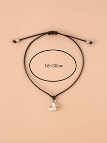 Cartoon Duck Charm Bracelet - màu đen - Xem 3