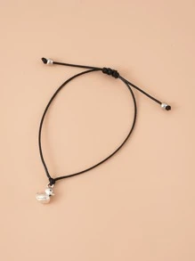 Cartoon Duck Charm Bracelet - màu đen - Xem 4