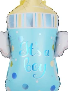 1pc Baby Feeding Bottle Shaped Balloon, Cute Balloon For Baby Shower Party,Christmas - Multicolor - View 2