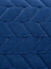 Miater 長毛絨幾何靠墊套不附帶墊芯 - 藍色 - 查看 5