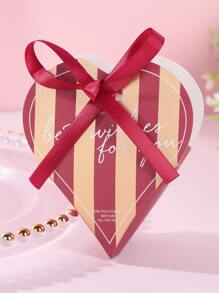 1pc Heart Shaped Gift Box - Multicolor - View 1