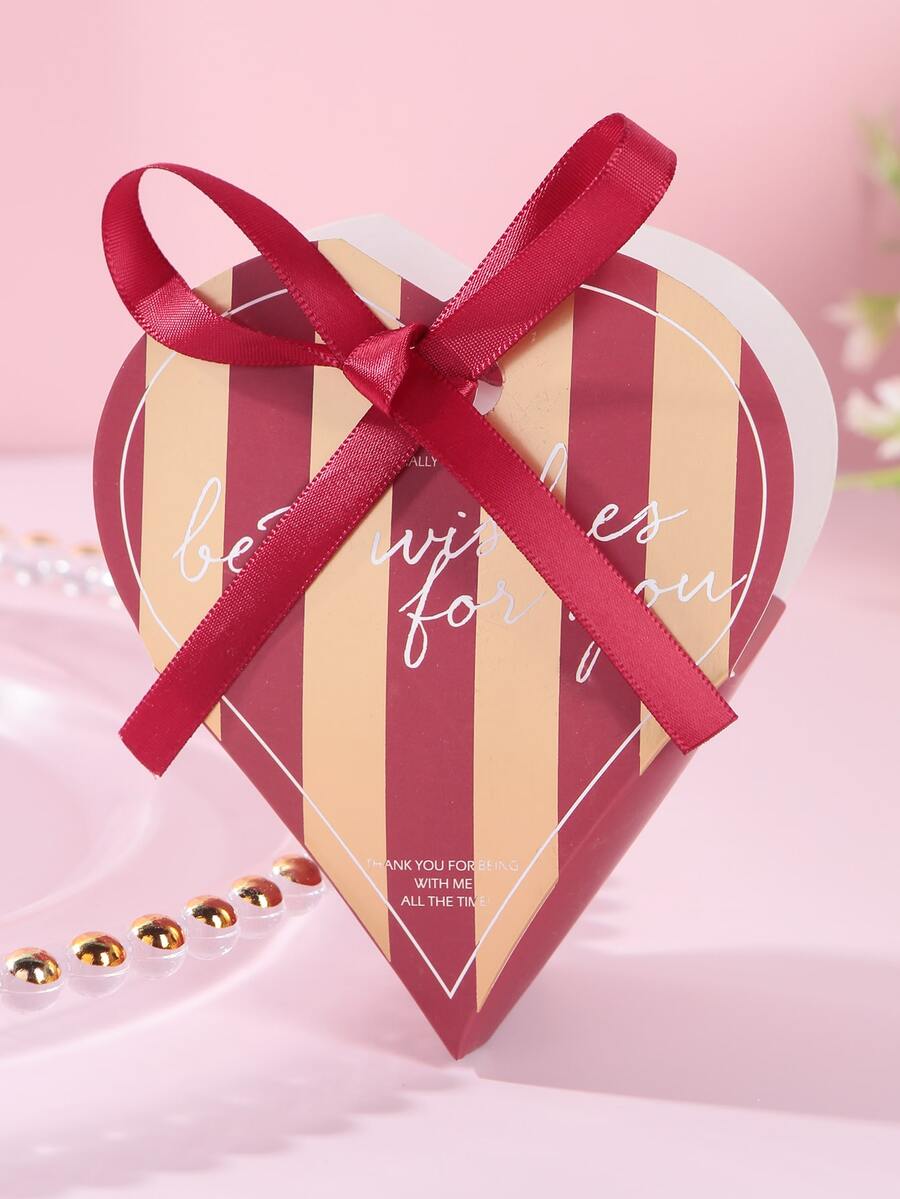 1pc Heart Shaped Gift Box - Multicolor - View 1