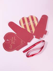 1pc Heart Shaped Gift Box - Multicolor - View 3