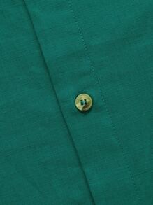 Manfinity VCAY Men Embroidery Detail Shirt - Green - View 4