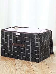 Hộp lưu trữ quần áo in kẻ sọc 1pc - Nhiều màu - Xem 2