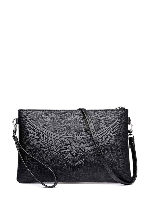 1pc Men's Black Eagle Print Clutch Bag Commute Gifts For Bag Men Wallet Hand Bag Travel Winter Purse Wash Bag Old Money Multi Card Clutch Bag Long Wallet Light Business Large Capacity Outdoor Vacation Vintage Leather Bag Travel Essentials Retro Bag Valentine Day Purses Valentines Black Bag Holiday Essentials Bag For Men Stickers Bags Valentines Gifts Valentine Gifts For Men Vintage School The Sporty Life Gift Bag Pack Handbags Spring Vintage Bags
