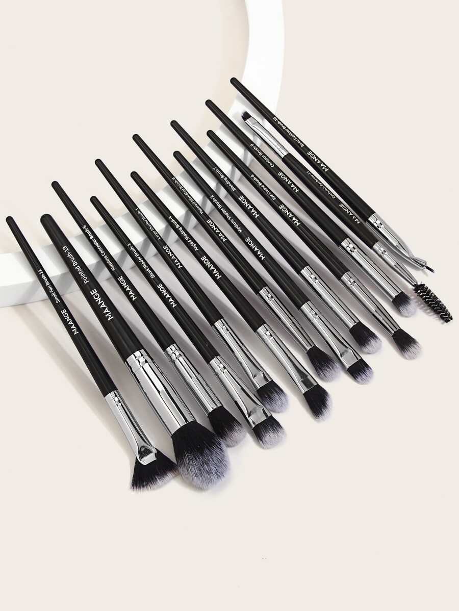 13pcs Duo-Fiber Makeup Brush Set,Brush Set,Makeup Brush Kit,Make Up Brush Set,Make Up Set Complete,Makeup Brush Set,Complete Makeup Kit,Brush Kit,Brushes Makeup Set,Makeup Gift Set - Black - View 1