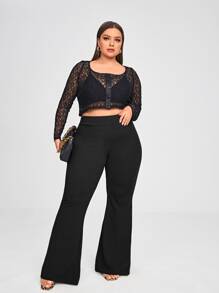SHEIN SXY Pantalon évasé taille haute