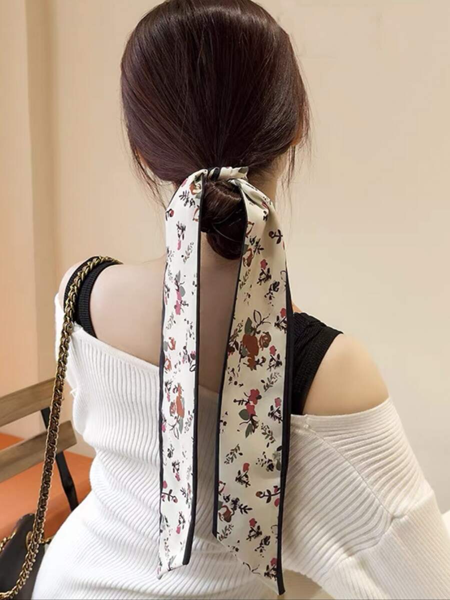 Banda de pelo con estampado floral - Multicolor - Ver 1