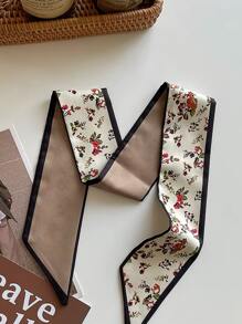 Banda de pelo con estampado floral - Multicolor - Ver 4