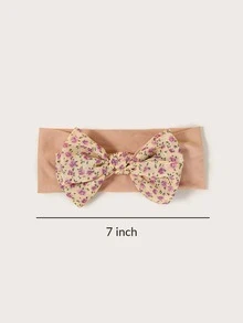 3pcs Baby Floral Print Bow Decor Headband - Multicolor - View 4