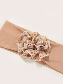 3pcs Baby Floral Print Bow Decor Headband - Multicolor - View 5