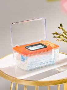 1pc Random Color Face Cover Storage Box - Multicolor - View 1