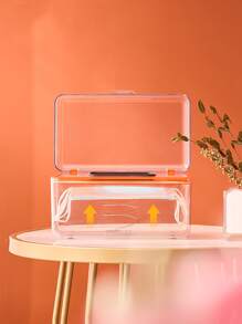 1pc Random Color Face Cover Storage Box - Multicolor - View 4