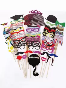 76pcs Wedding Party Photo Booth Prop,Christmas