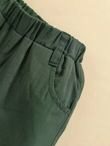 嬰兒植物和恐龍印花POLO衫和短褲