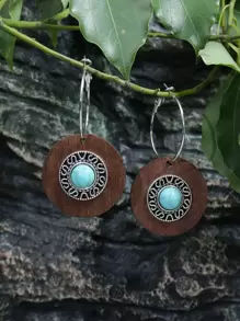 EMERY ROSE Bông tai thả tròn - Nhiều màu - Xem 1