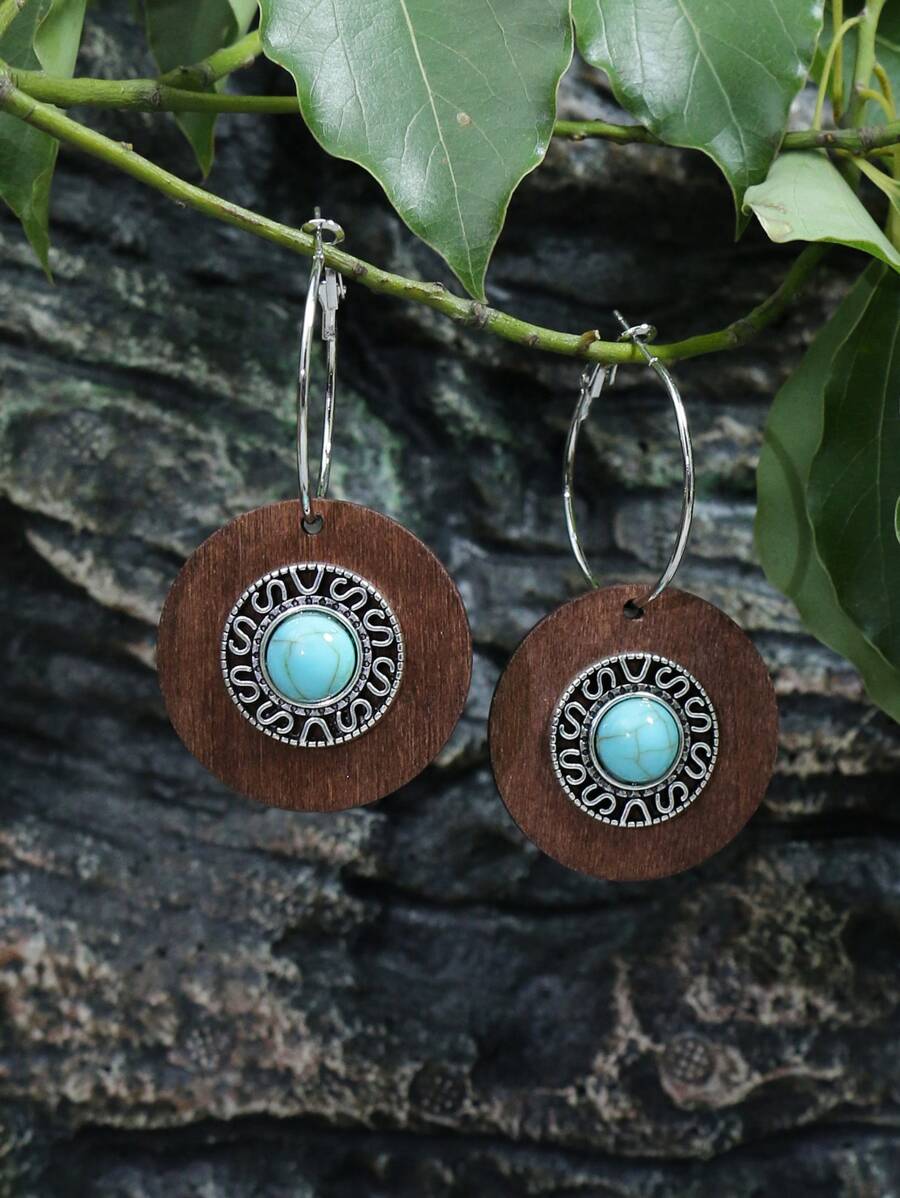 EMERY ROSE Bông tai thả tròn - Nhiều màu - Xem 1