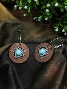 EMERY ROSE Bông tai thả tròn - Nhiều màu - Xem 2