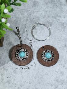 EMERY ROSE Bông tai thả tròn - Nhiều màu - Xem 5