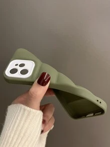 Anti-Drop Plain Phone Case Compatible With IPhone 11,IPhone 13,IPhone 14 Pro Max - Green - View 4