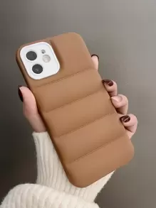 Anti-drop Plain Phone Case - Khaki - View 1