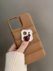 Anti-drop Plain Phone Case - Khaki - View 4