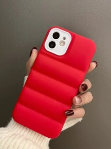 Vỏ điện thoại màu rắn chống rơi - Đỏ - Xem 2