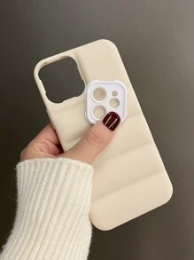 防摔素色手機殼，適用於 iPhone 11、iPhone 13、iPhone 14 Pro Max - 米色 - 查看 4