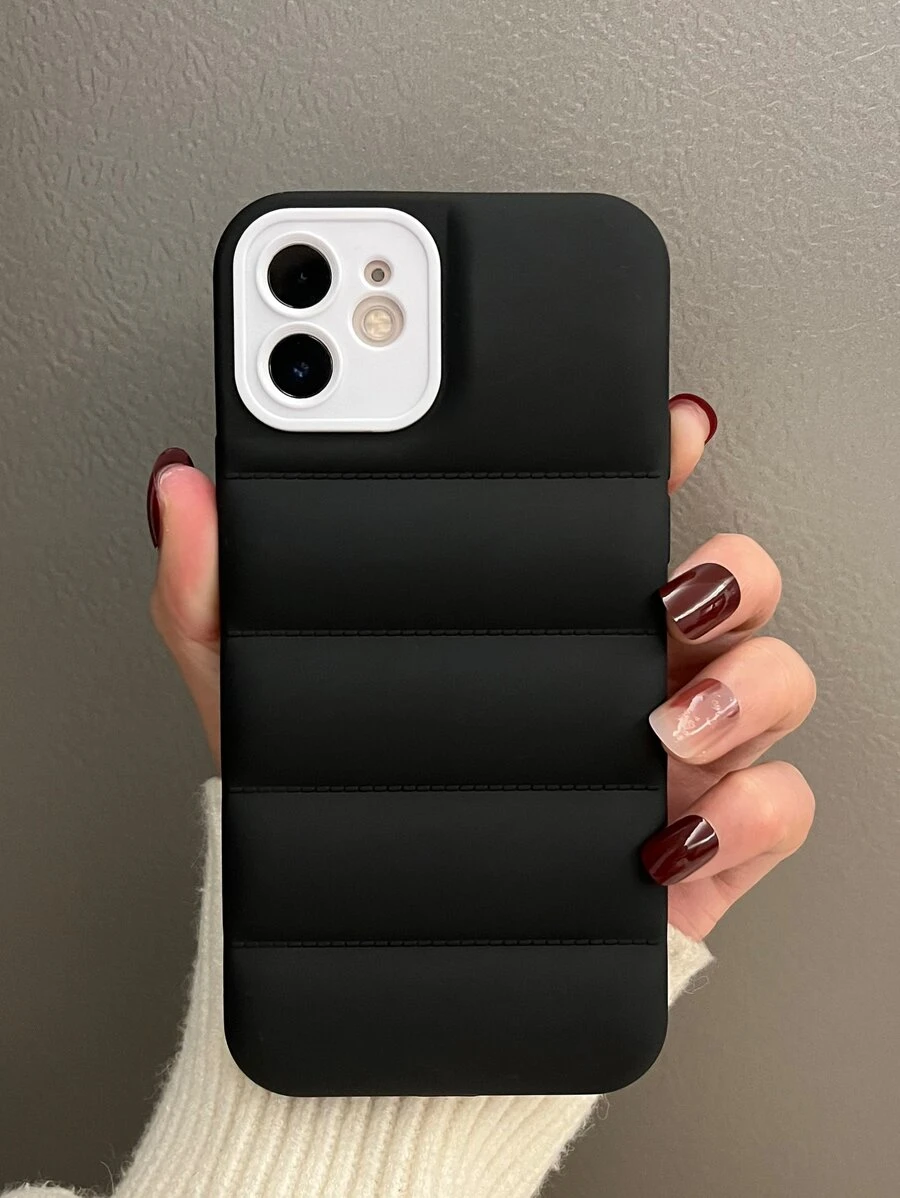 Anti-Drop Plain Phone Case Compatible With IPhone 11,IPhone 13,IPhone 14 Pro Max - Black - View 1