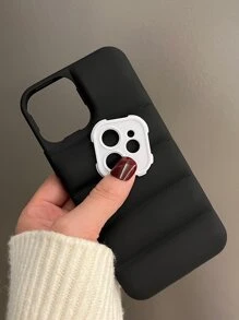 Anti-Drop Plain Phone Case Compatible With IPhone 11,IPhone 13,IPhone 14 Pro Max - Black - View 3