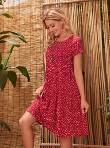 EMERY ROSE 心和波卡圓點連衣裙