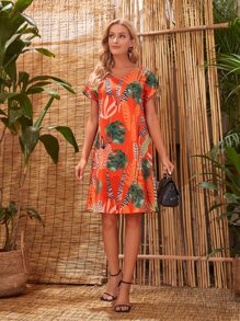 EMERY ROSE Đầm Nhiệt đới Boho - Nhiều màu - Xem 4